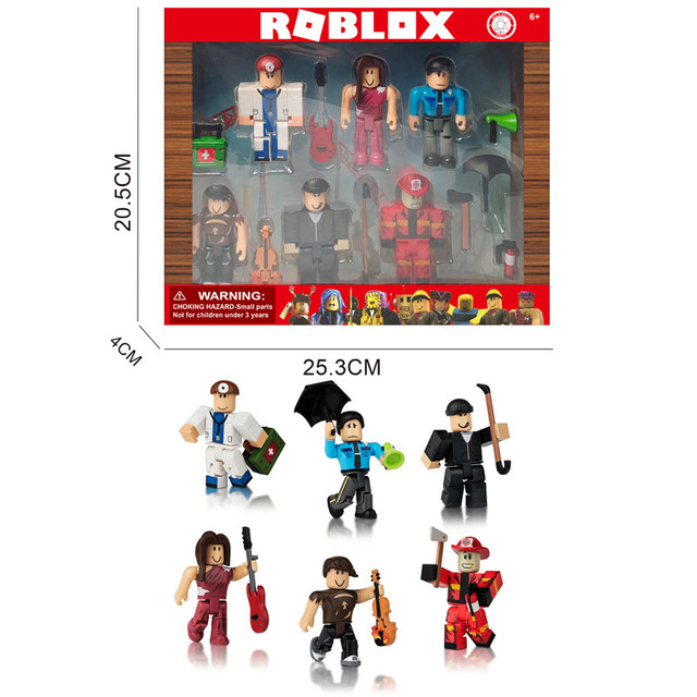 Roblox-Virtual World 6 bonecas e acessórios, jogos de animação periférica,  presente de aniversário para meninas e meninos - AliExpress